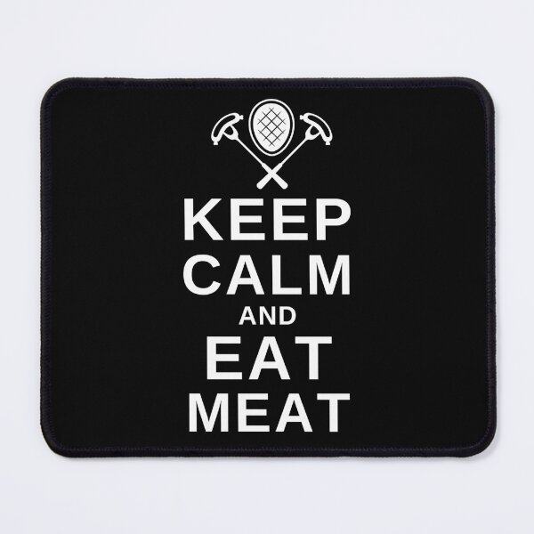 Item preview, Keep Calm and Eat Meat - Funny BBQ designed and sold by MacAndMoose.