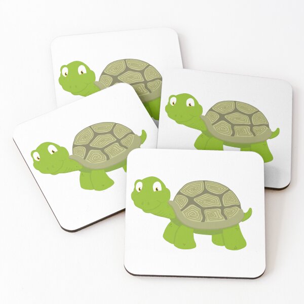 Item preview, Cute smiling green tortoise  designed and sold by Thought2reality.