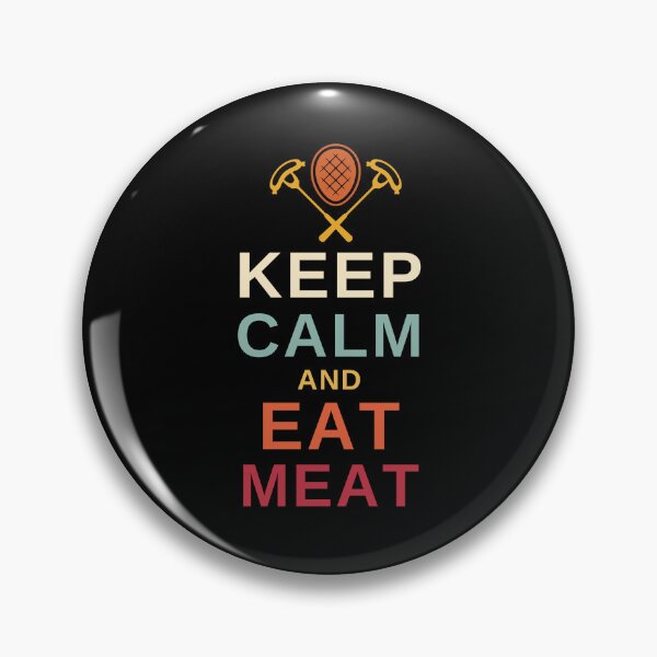 Item preview, Keep Calm and Eat Meat - Funny BBQ designed and sold by MacAndMoose.