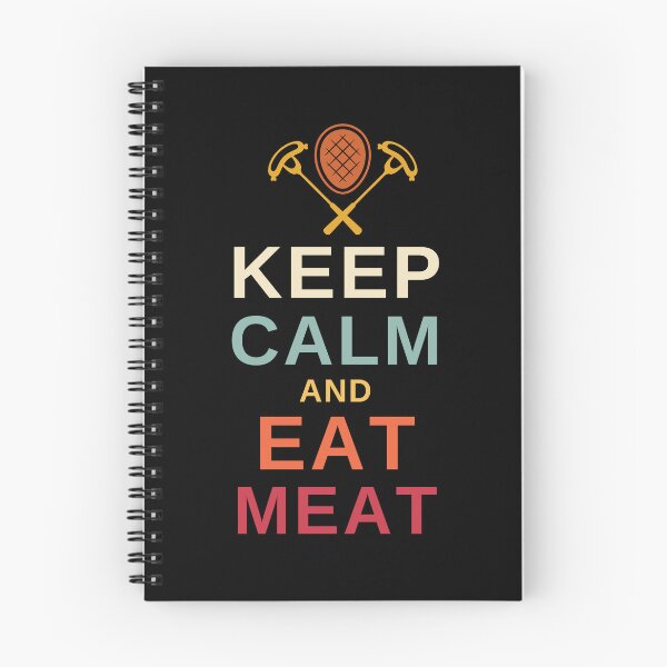 Item preview, Keep Calm and Eat Meat - Funny BBQ designed and sold by MacAndMoose.