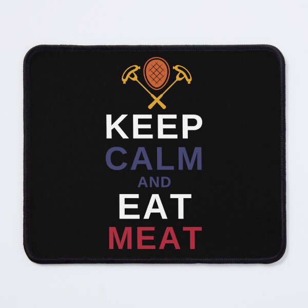 Item preview, Keep Calm and Eat Meat - Funny BBQ designed and sold by MacAndMoose.