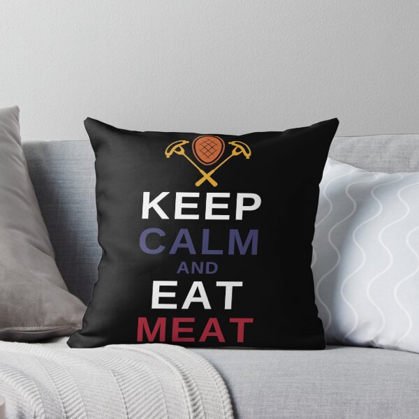 Item preview, Keep Calm and Eat Meat - Funny BBQ designed and sold by MacAndMoose.