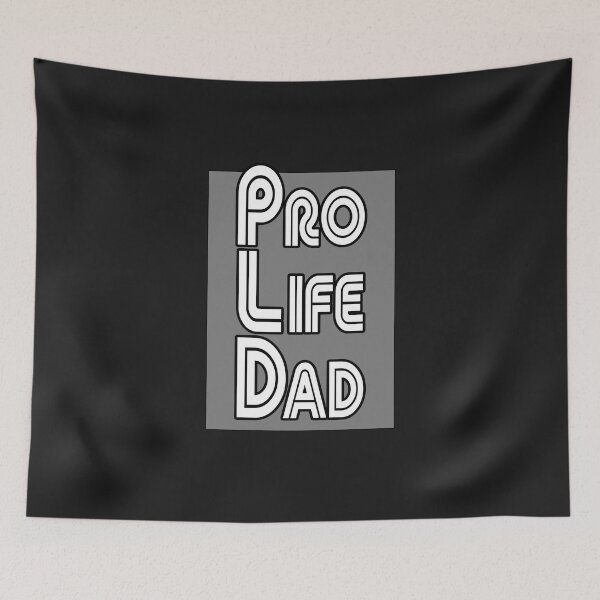 Item preview, Grey box, Pro Life Dad Line retro letters designed and sold by Patrick Chastain.