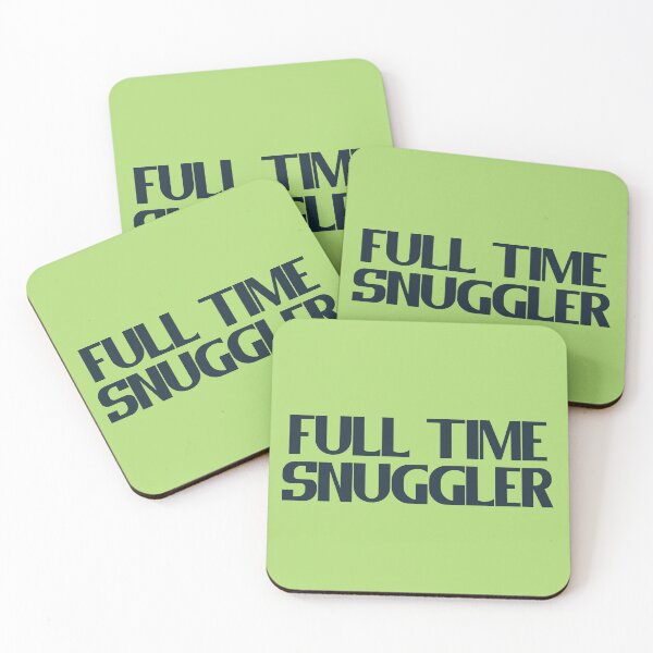 Item preview, Full Time Snuggler - Bold Blue Text designed and sold by Chubuter.