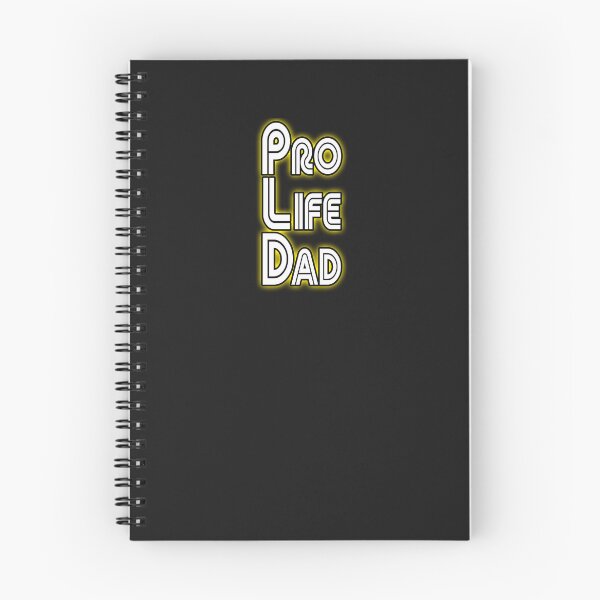 Item preview, White black with Yellow glow, Pro Life Dad Line retro letters designed and sold by Patrick Chastain.