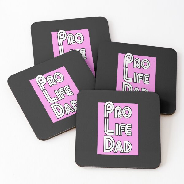 Item preview, Pink box, Pro Life Dad Line retro letters designed and sold by Patrick Chastain.
