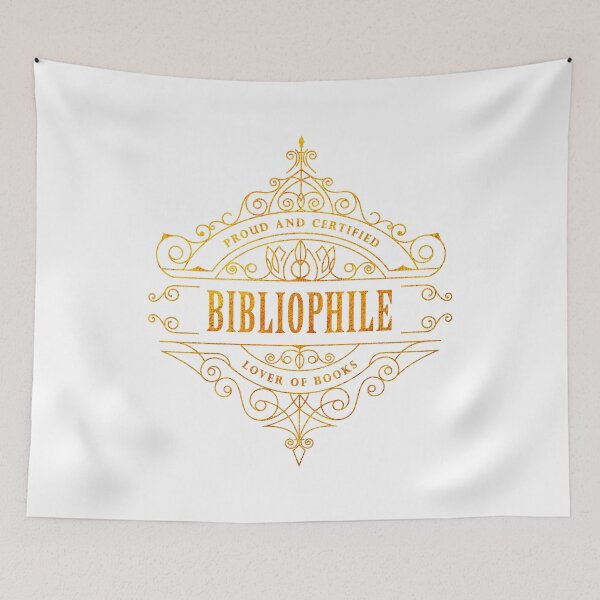 Item preview, Gold Bibliophile designed and sold by Stella Bookish Art.