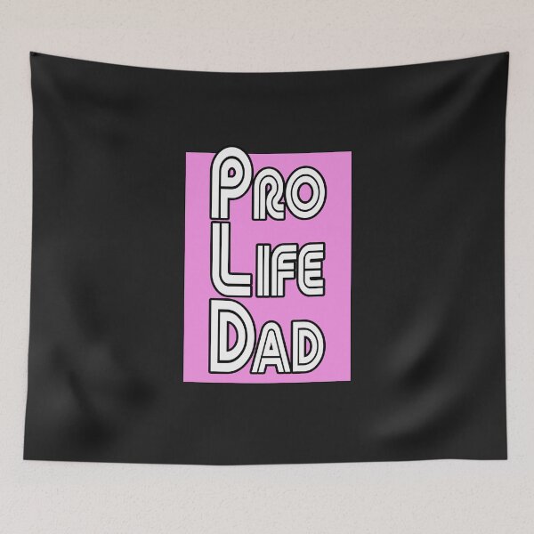 Item preview, Pink box, Pro Life Dad Line retro letters designed and sold by Patrick Chastain.