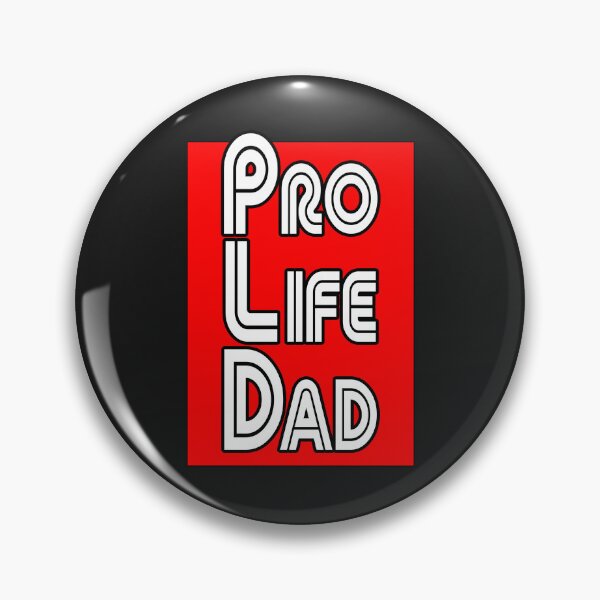 Item preview, Red box, Pro Life Dad Line retro letters designed and sold by Patrick Chastain.