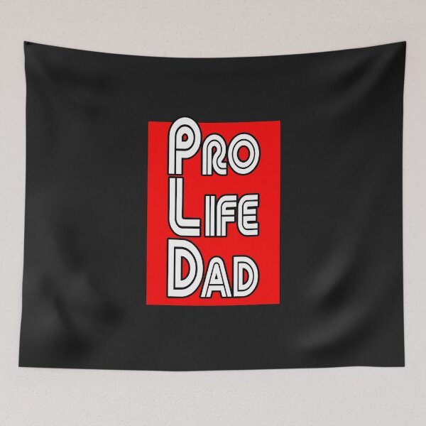 Item preview, Red box, Pro Life Dad Line retro letters designed and sold by Patrick Chastain.