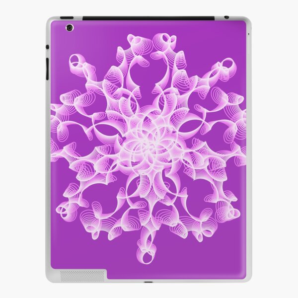 Abstract Flower in Lilac iPad Skin