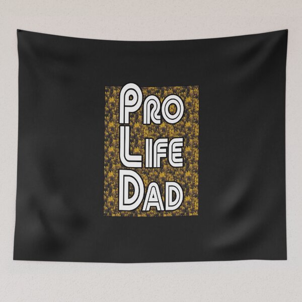 Item preview, Yellow trees, Pro Life Dad Line retro letters designed and sold by Patrick Chastain.