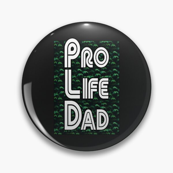 Item preview, Green black trees, Pro Life Dad Line retro letters designed and sold by Patrick Chastain.