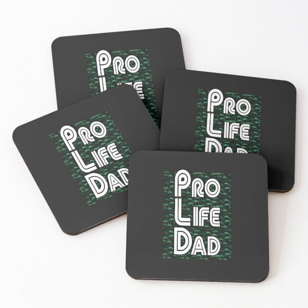 Item preview, Green black trees, Pro Life Dad Line retro letters designed and sold by Patrick Chastain.