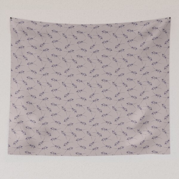 Item preview, Springtail pattern in beige and purple designed and sold by spineless-art.