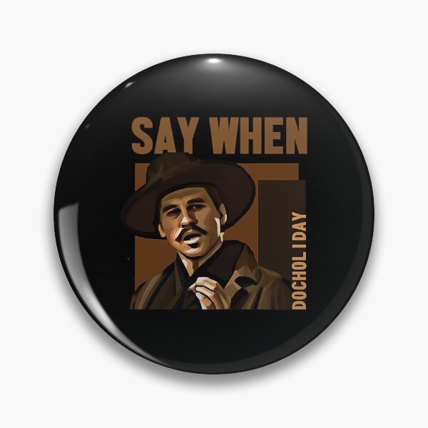 Item preview, Say When - Doc Holiday Huckleberry Gift Fan designed and sold by ElectaWeber.