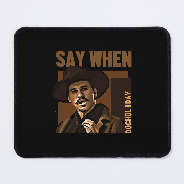 Item preview, Say When - Doc Holiday Huckleberry Gift Fan designed and sold by ElectaWeber.