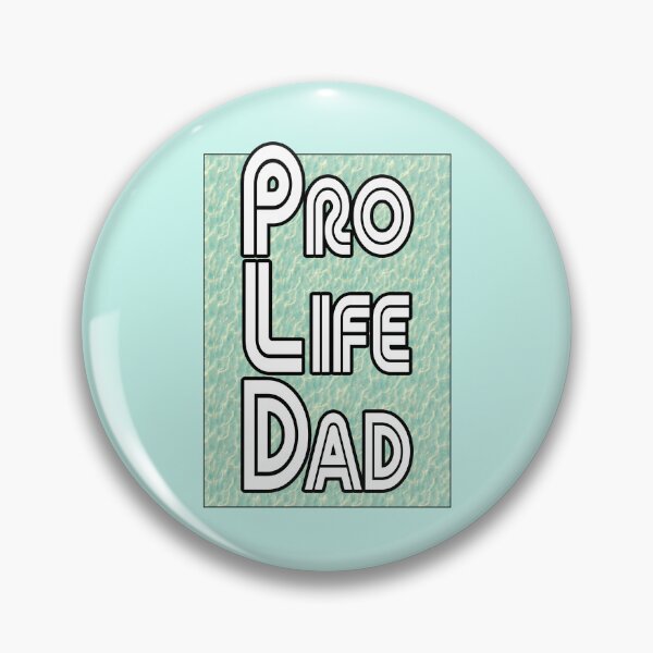 Item preview, Water greenish clear, Pro Life Dad Line retro letters designed and sold by Patrick Chastain.