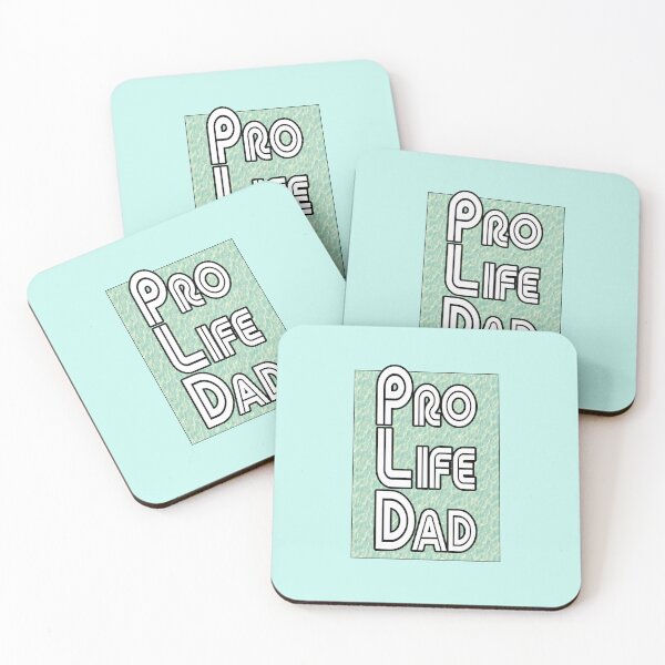 Item preview, Water greenish clear, Pro Life Dad Line retro letters designed and sold by Patrick Chastain.