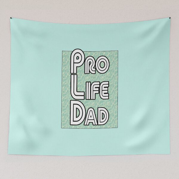 Item preview, Water greenish clear, Pro Life Dad Line retro letters designed and sold by Patrick Chastain.