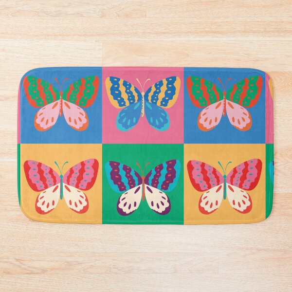 Item preview, Retro Vintage Beautiful Butterflies Color Block Pop Art designed and sold by bolimj.