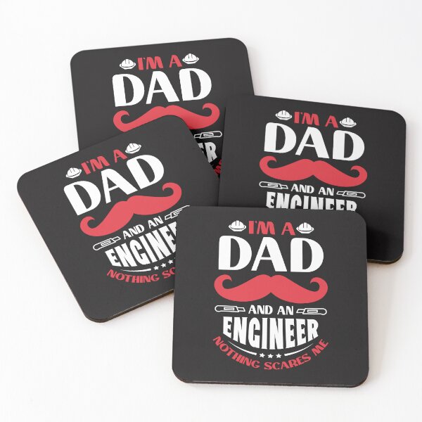 Item preview, I'm A Dad And An Engineer Nothing Scares Me  designed and sold by RED FIR.
