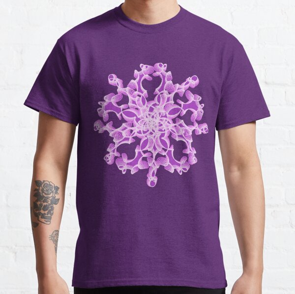 Abstract Flower in Lilac Classic T-Shirt