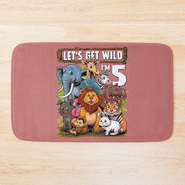 Item preview, 5 Year Old Zoo Birthday Safari Jungle Animals 5th Birthday designed and sold by JonathanAllin.