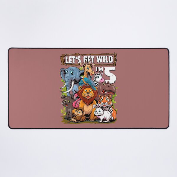 Item preview, 5 Year Old Zoo Birthday Safari Jungle Animals 5th Birthday designed and sold by JonathanAllin.