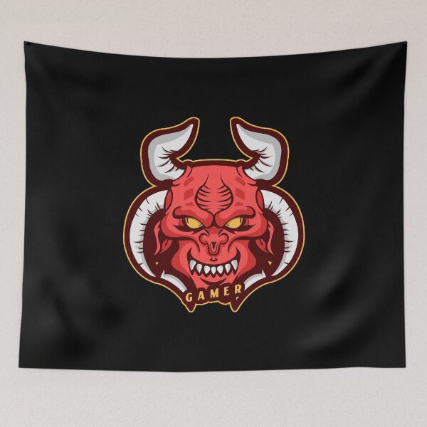 Item preview, Gamer with Horned Evil Demon designed and sold by PRIVARSHU.