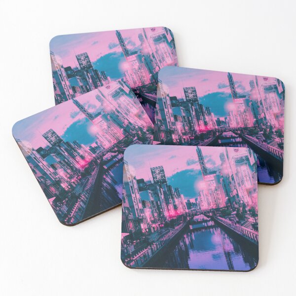 Item preview, Osaka Dotonbori Ebisu Bridge Canal Vapor Lofi City Neon Nightscape - Namba District - Bokeh Light Leaks Artwork - Anime Aesthetic (Version 3) designed and sold by Cawaiico.