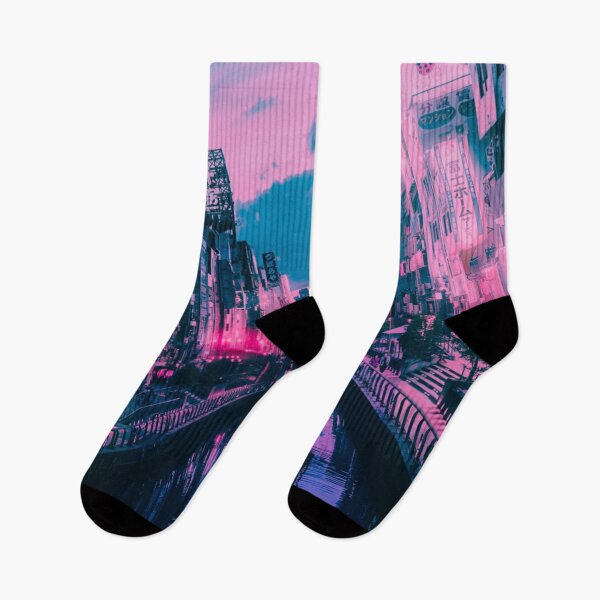 Item preview, Osaka Dotonbori Ebisu Bridge Canal Vapor Lofi City Neon Nightscape - Namba District - Bokeh Light Leaks Artwork - Anime Aesthetic (Version 3) designed and sold by Cawaiico.