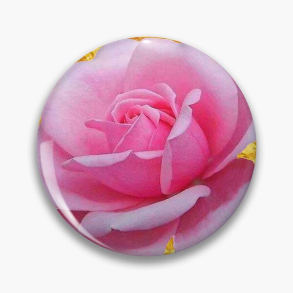 Item preview, PINK ROSE ON METALLIC GOLD LEAF ART  designed and sold by sharlesart.