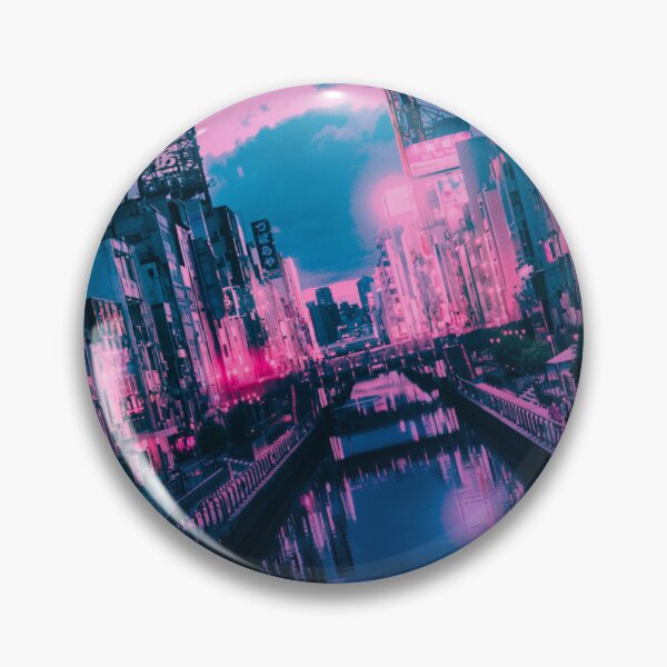 Item preview, Osaka Dotonbori Ebisu Bridge Canal Vapor Lofi City Neon Nightscape - Namba District - Bokeh Light Leaks Artwork - Anime Aesthetic (Version 3) designed and sold by Cawaiico.