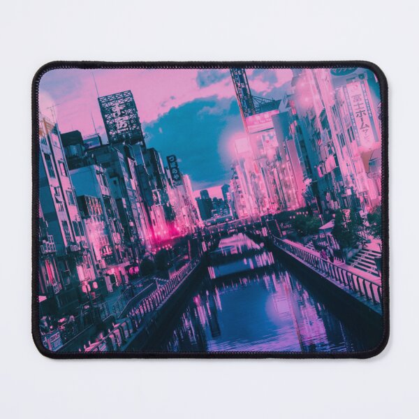 Item preview, Osaka Dotonbori Ebisu Bridge Canal Vapor Lofi City Neon Nightscape - Namba District - Bokeh Light Leaks Artwork - Anime Aesthetic (Version 3) designed and sold by Cawaiico.