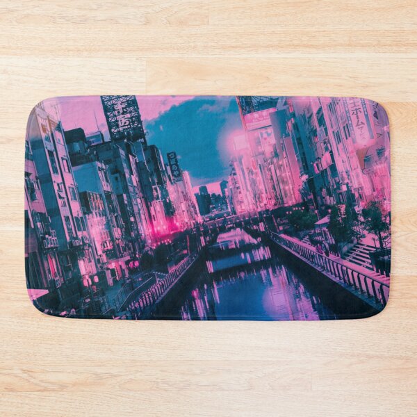 Item preview, Osaka Dotonbori Ebisu Bridge Canal Vapor Lofi City Neon Nightscape - Namba District - Bokeh Light Leaks Artwork - Anime Aesthetic (Version 3) designed and sold by Cawaiico.