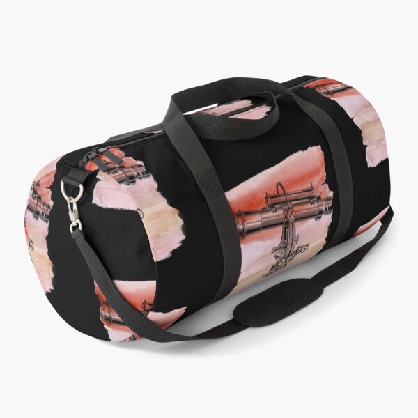 Item preview, Vintage Victorian Telescope Illustration on Red Pink Watercolor designed and sold by Vintustration.