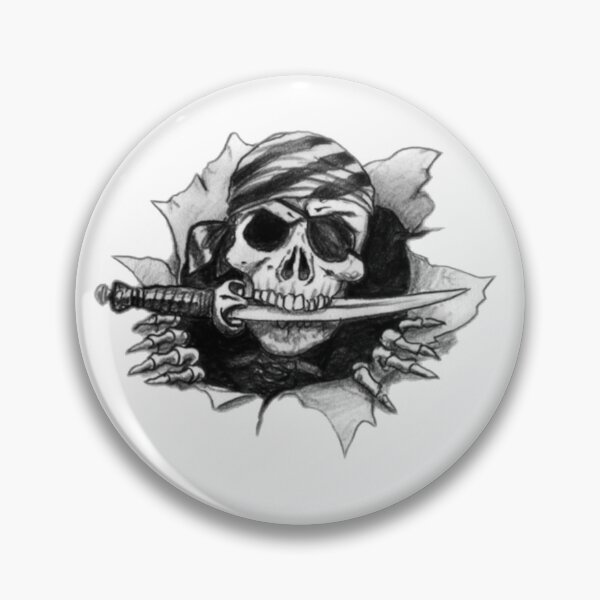 Item preview, Pirate skull designed and sold by Mara's designs.