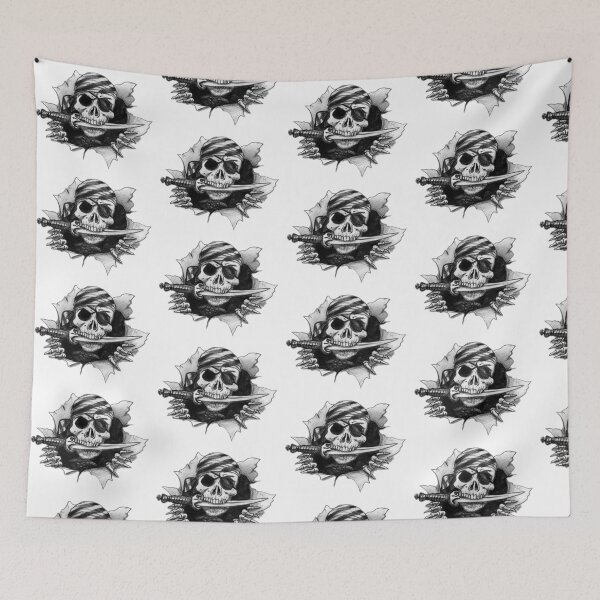 Item preview, Pirate skull designed and sold by Mara's designs.
