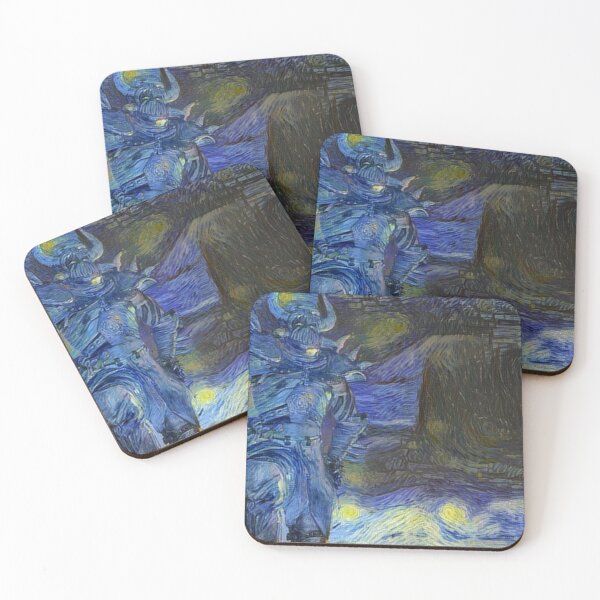 Item preview, Sarevok Anchev from Baldur's Gate in Starry Night Style designed and sold by weirdo97.