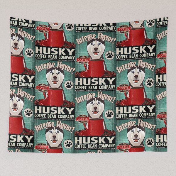 Item preview, husky coffee bean funny quotes designed and sold by Douglafa.