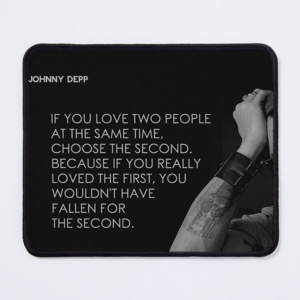 Item preview, Johnny Depp Qute with Black and White Art | Justice for Johnny Depp designed and sold by Denis Epanov.