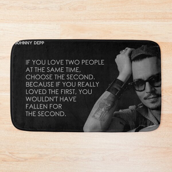 Item preview, Johnny Depp Qute with Black and White Art | Justice for Johnny Depp designed and sold by Denis Epanov.