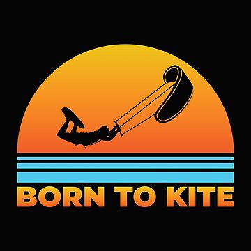 Artwork thumbnail, Kitesurfing, Kiteboard Design - Born to Kite by EstelleStar