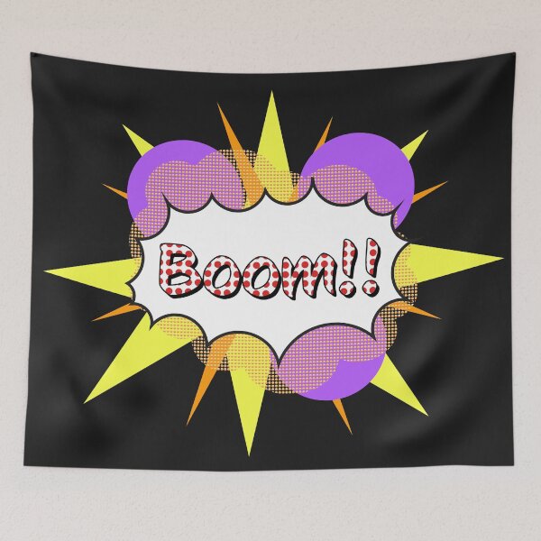 Item preview, exploding pop art design boom designed and sold by FethiC.