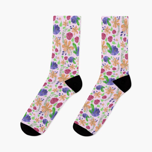 Item preview, Spring Flower Pattern Design With Pink Background  designed and sold by missmann.