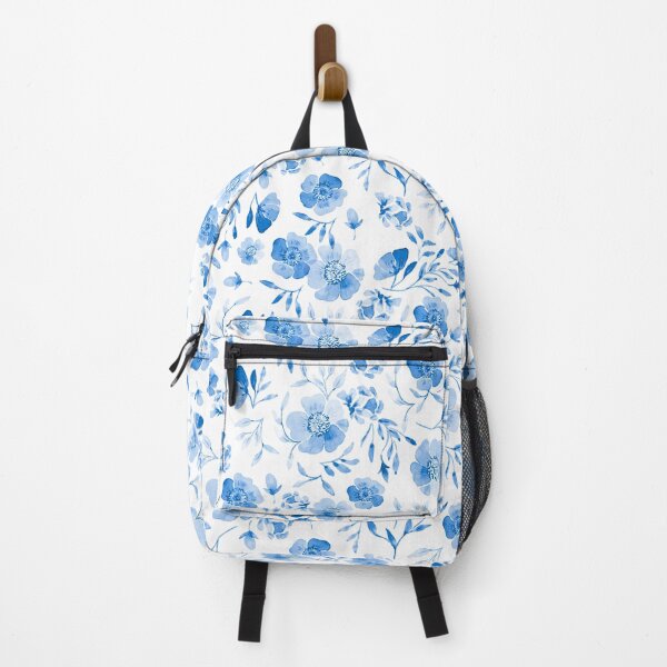 Item preview, Blue Watercolor Floral designed and sold by nilaskiesstudio.