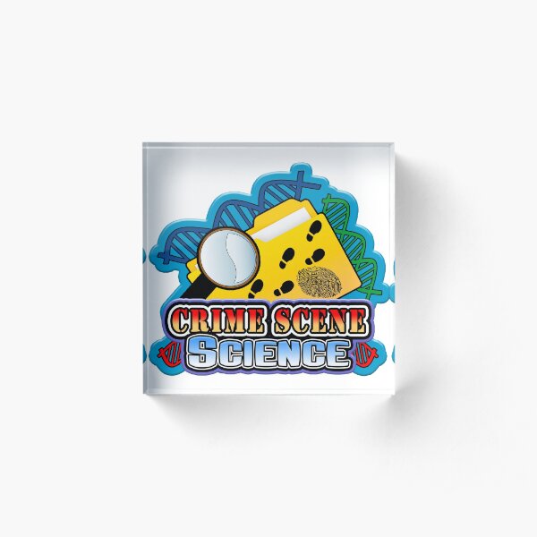 Crime Scene Science Acrylic Block