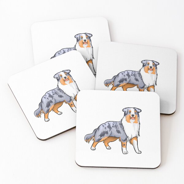 Item preview, Blue merle Australian shepherd designed and sold by Ahenix.