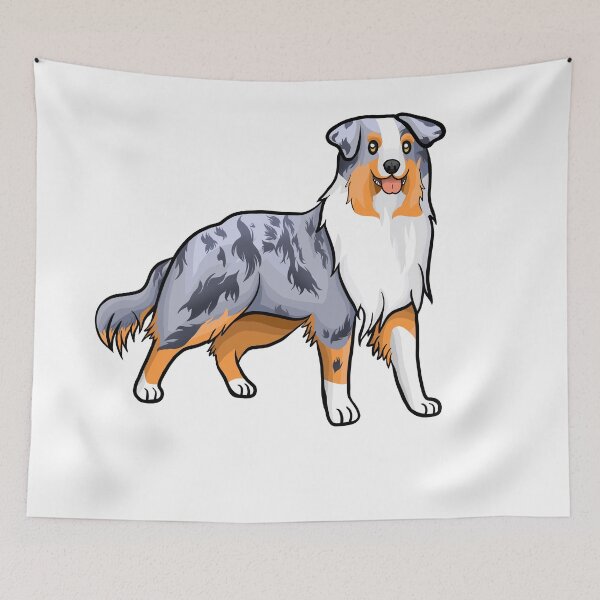 Item preview, Blue merle Australian shepherd designed and sold by Ahenix.